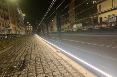 Attraversamento pedonale, canale di via Riva di Reno (Foto di Sofia Pellicciotti)