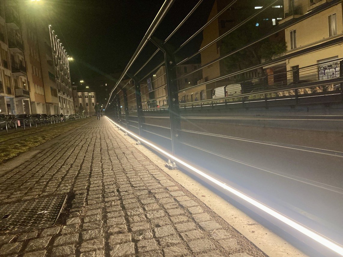 Attraversamento pedonale, canale di via Riva di Reno (Foto di Sofia Pellicciotti)