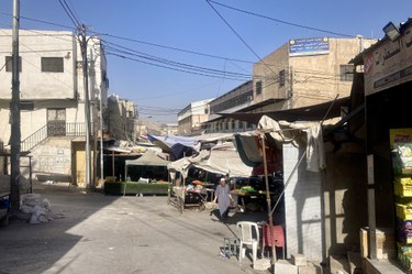 L'ingresso del mercato di Baqa'a