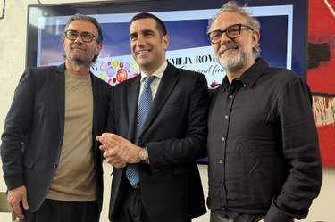 cracco michele de pascale e massimo bottura